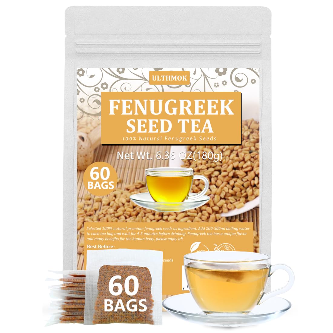Premium 50 Mullein Leaf Tea Bags