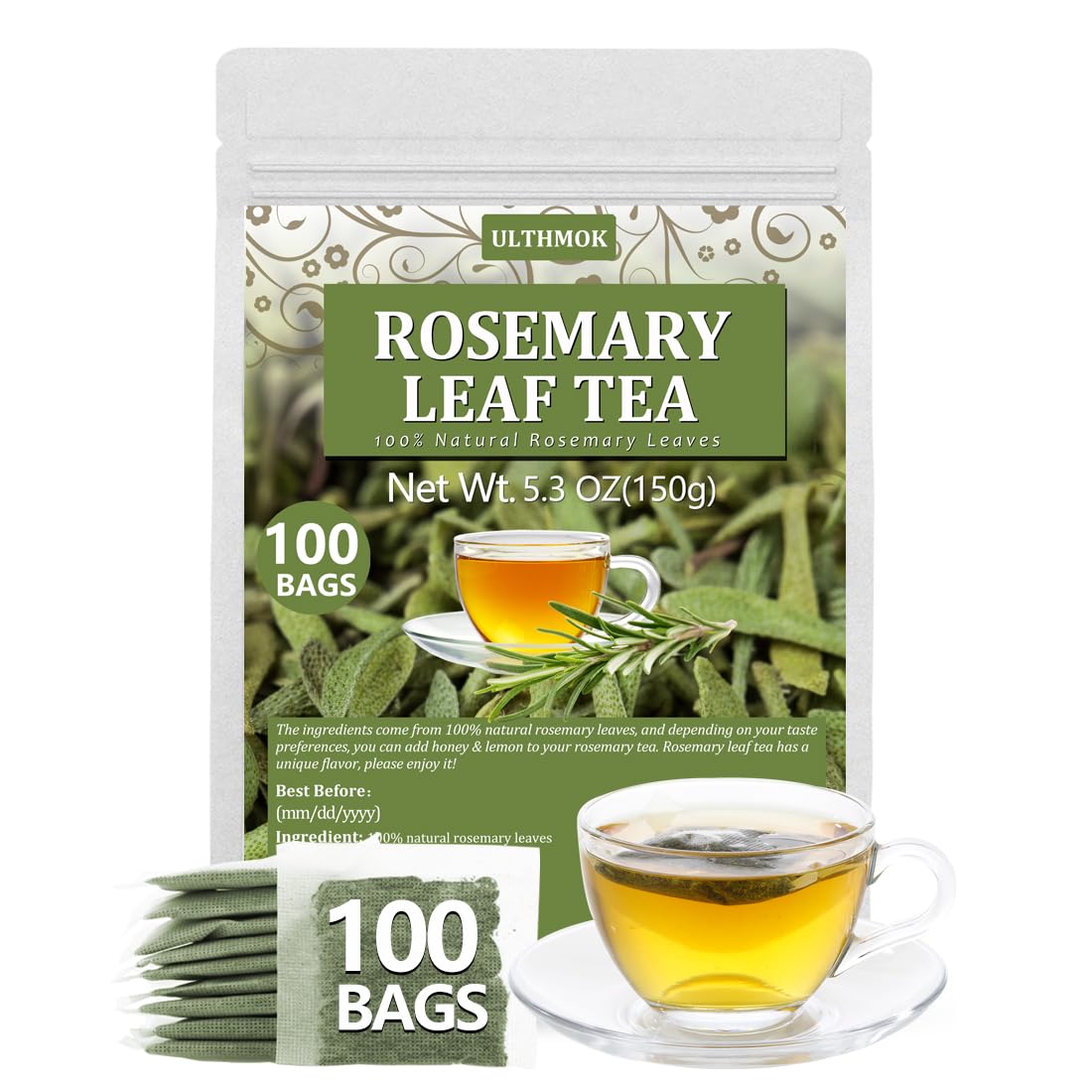 Premium 50 Mullein Leaf Tea Bags