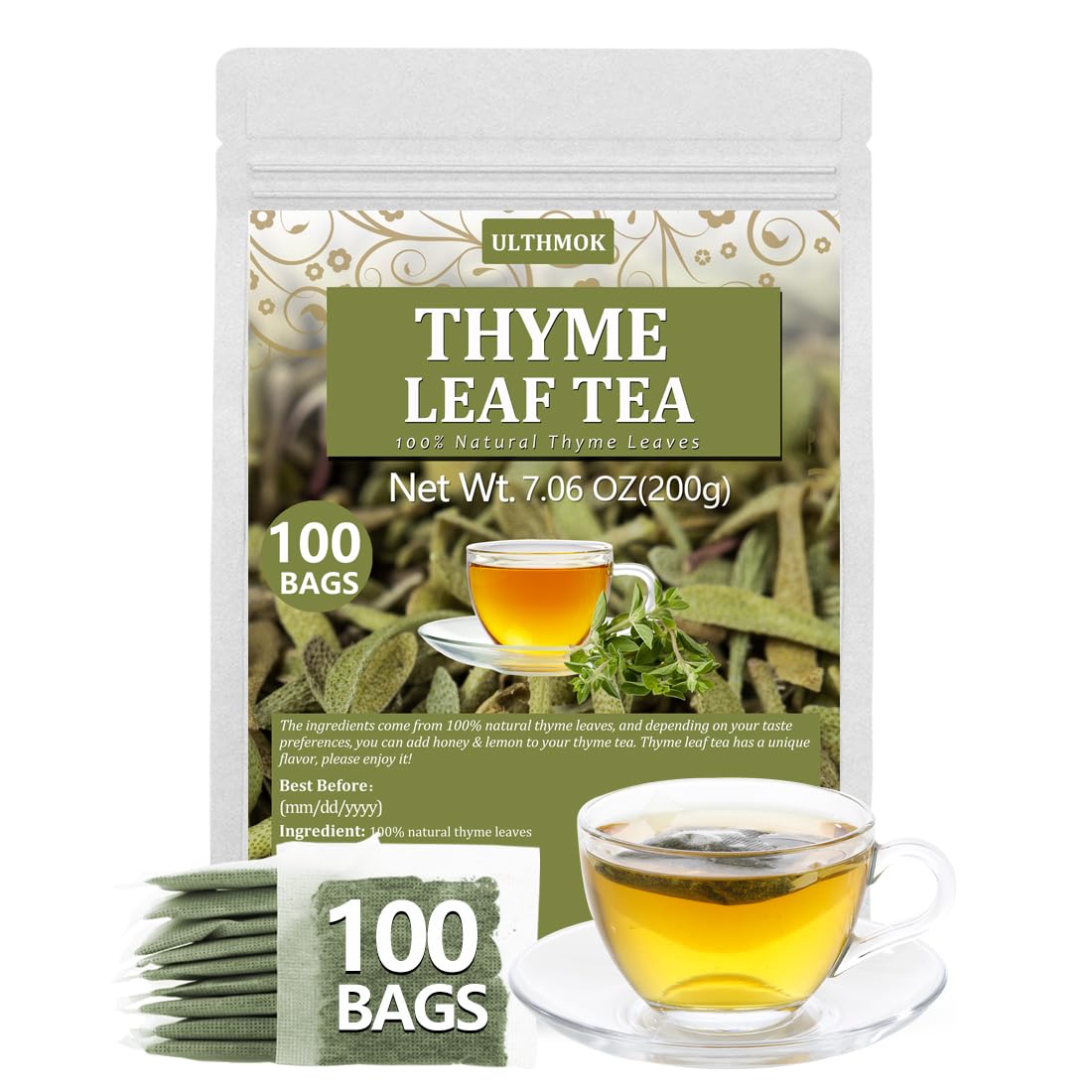 Premium 50 Mullein Leaf Tea Bags