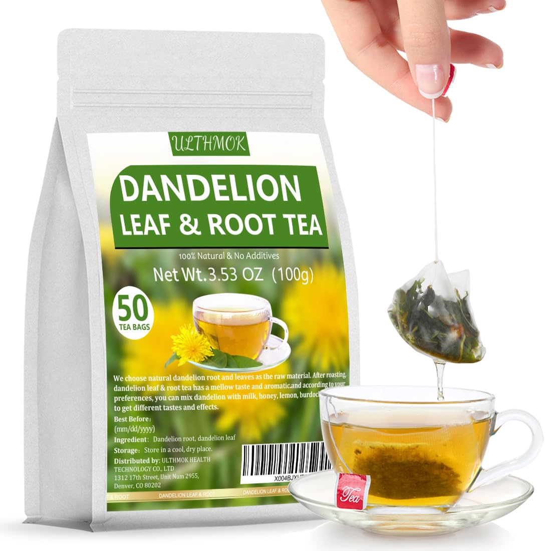 Premium 50 Mullein Leaf Tea Bags
