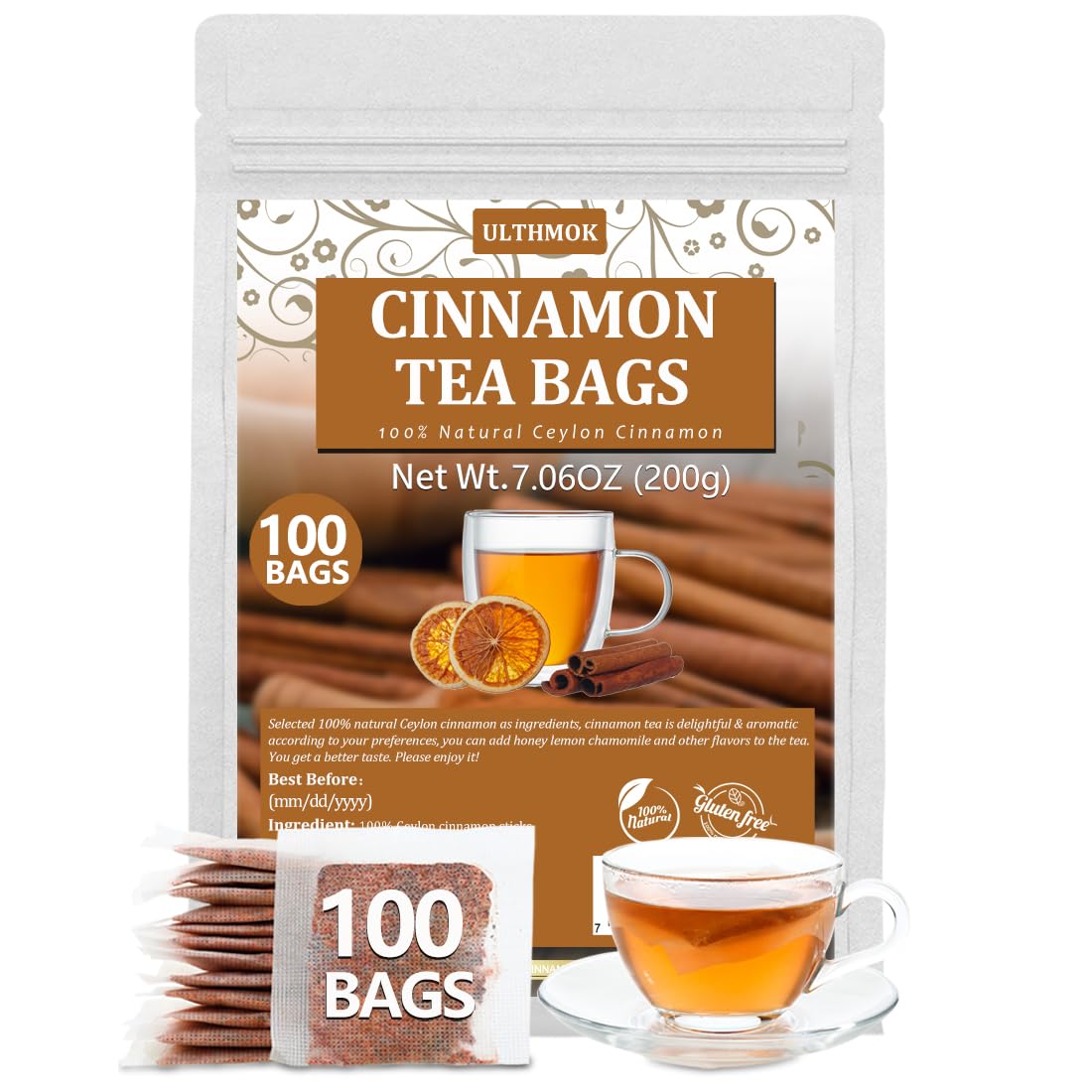 Premium 50 Mullein Leaf Tea Bags