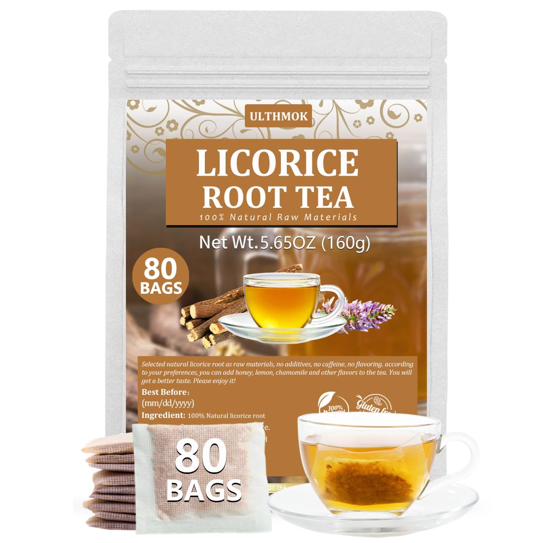 Premium 50 Mullein Leaf Tea Bags