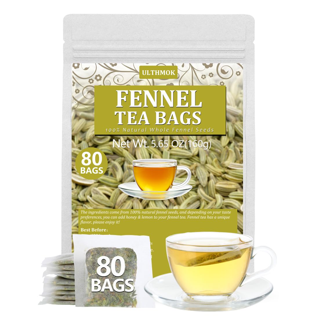 Premium 50 Mullein Leaf Tea Bags