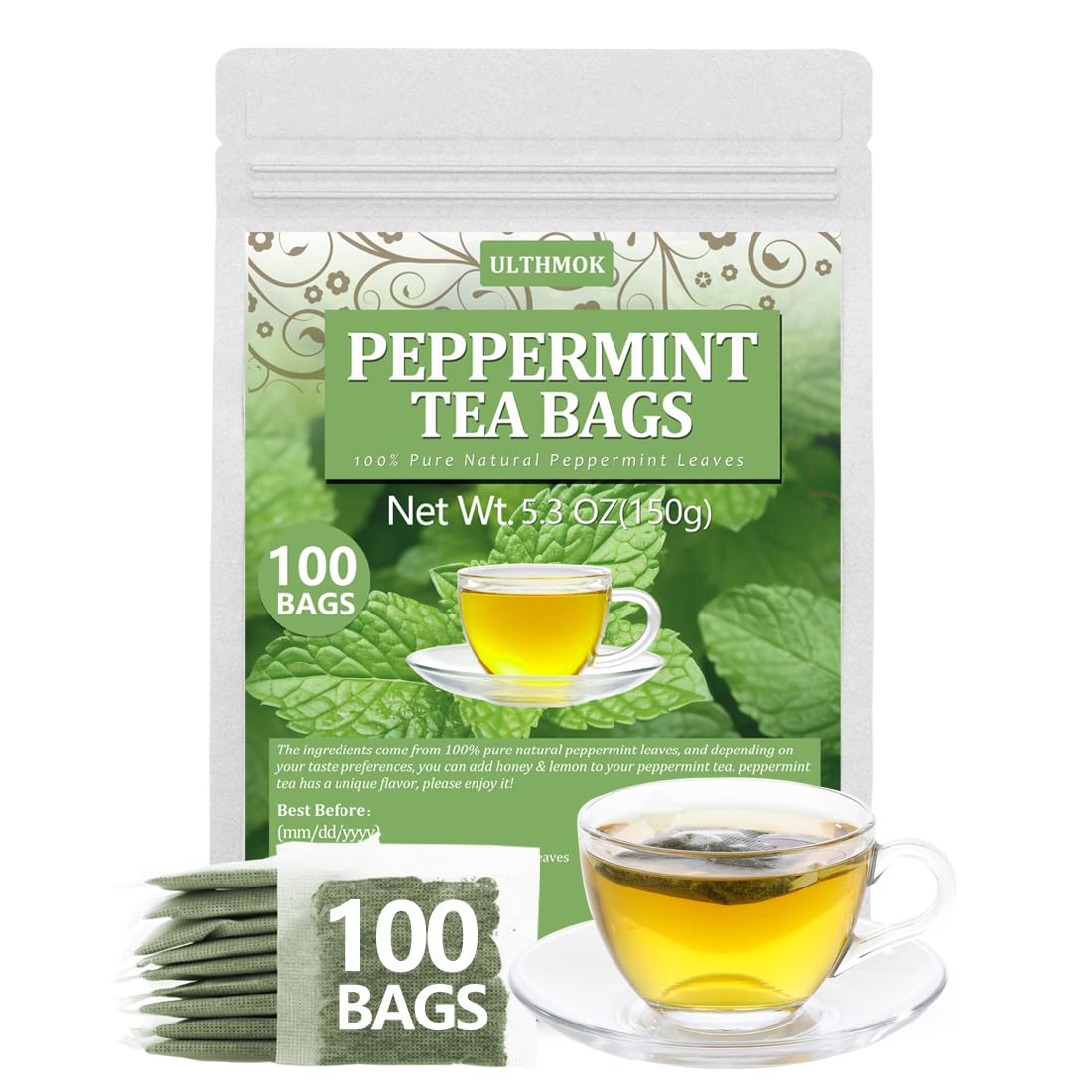 Premium 50 Mullein Leaf Tea Bags