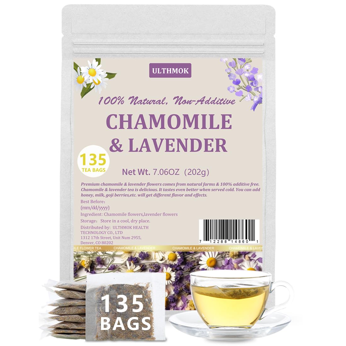 Premium 50 Mullein Leaf Tea Bags