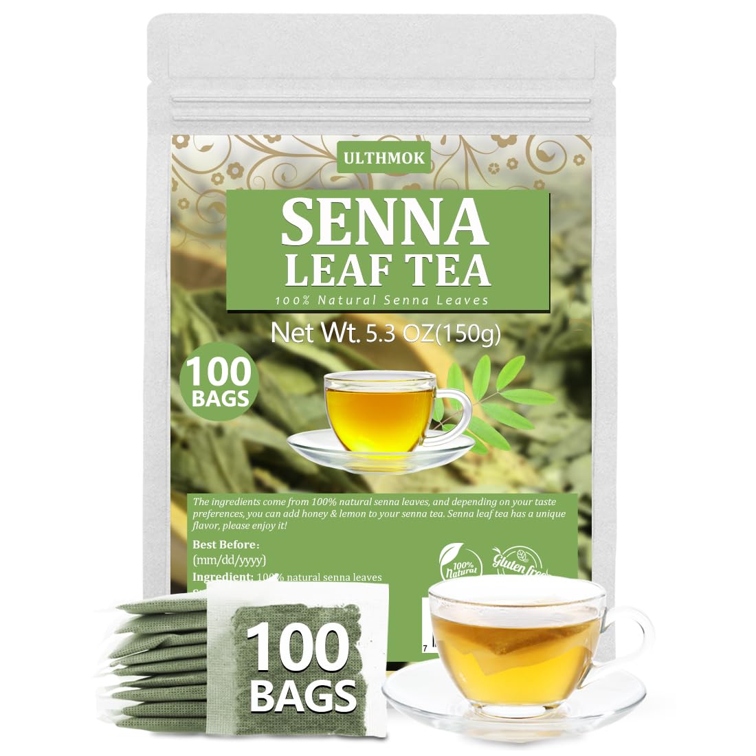 Premium 50 Mullein Leaf Tea Bags